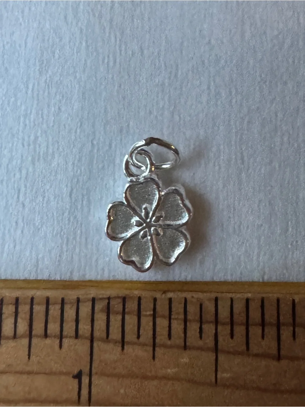 Fine Silver Cherry Flower Blossom Charm Heart Shape Love Bracelet New Stamped